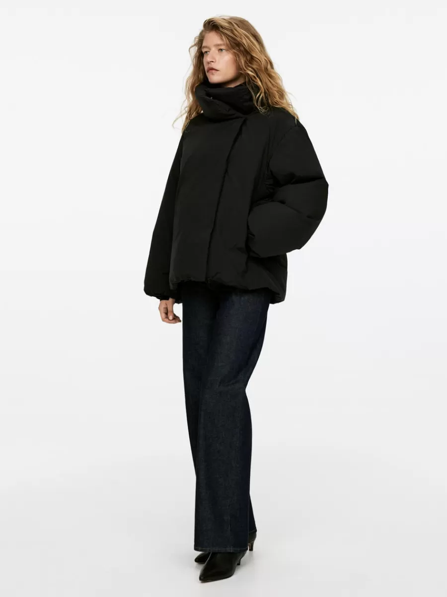 Manteaux Et Vestes-ARKET Veste à col montant Upcycled Down Noir