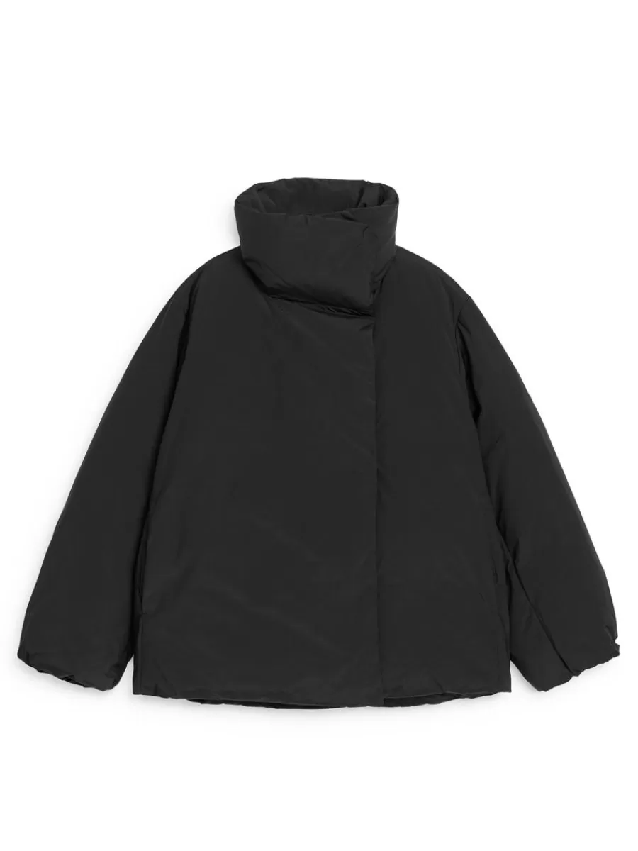 Manteaux Et Vestes-ARKET Veste à col montant Upcycled Down Noir