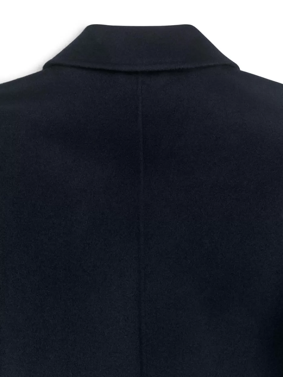 Manteaux Et Vestes-ARKET Veste courte en laine double face Bleu foncé