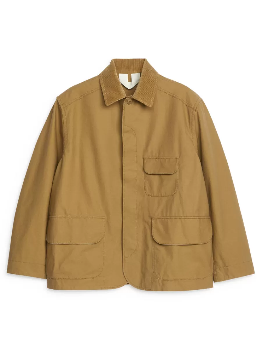 Manteaux Et Vestes-ARKET Veste de chasse Beige foncé
