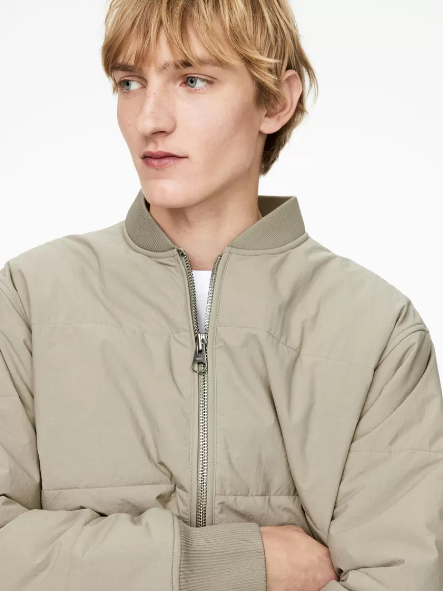 Manteaux Et Vestes-ARKET Veste doublée matelassée Taupe clair