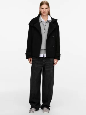 Manteaux Et Vestes-ARKET Veste douce en laine mélangée Noir