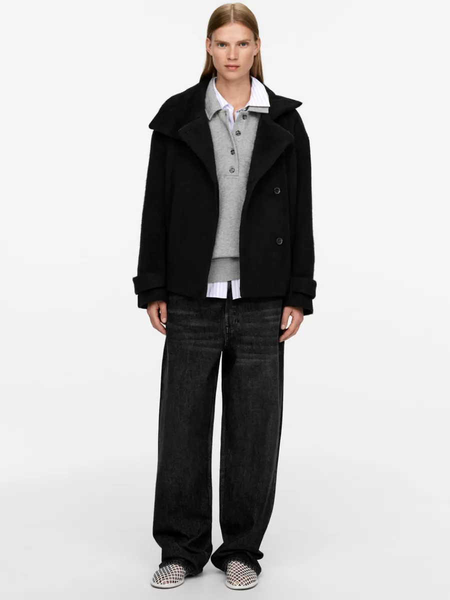 Manteaux Et Vestes-ARKET Veste douce en laine mélangée Noir