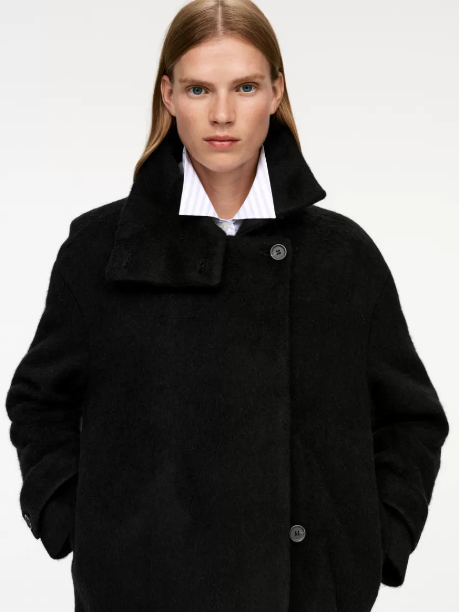 Manteaux Et Vestes-ARKET Veste douce en laine mélangée Noir