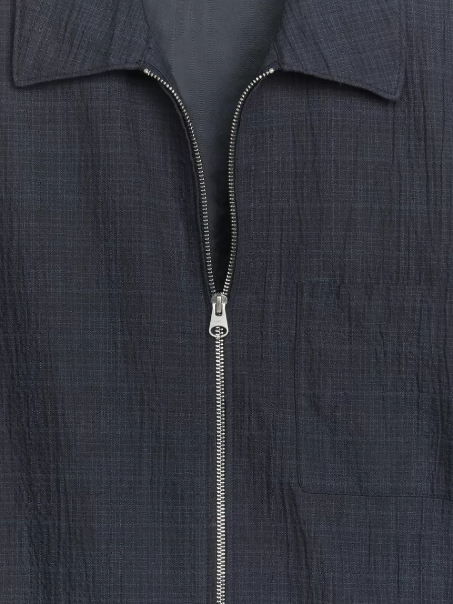 Manteaux Et Vestes-ARKET Veste en crépon Bleu foncé
