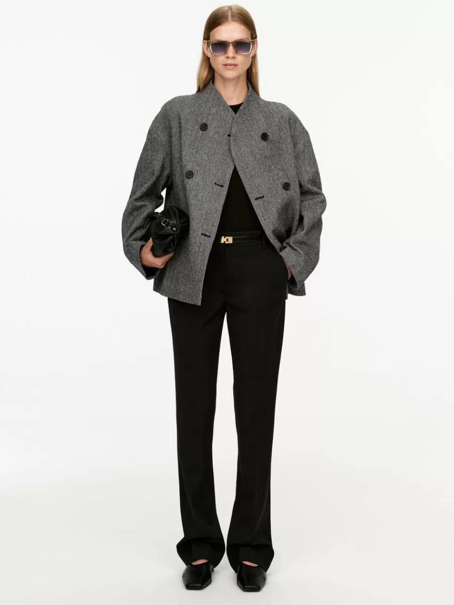 Manteaux Et Vestes-ARKET Veste en laine à col châle gris