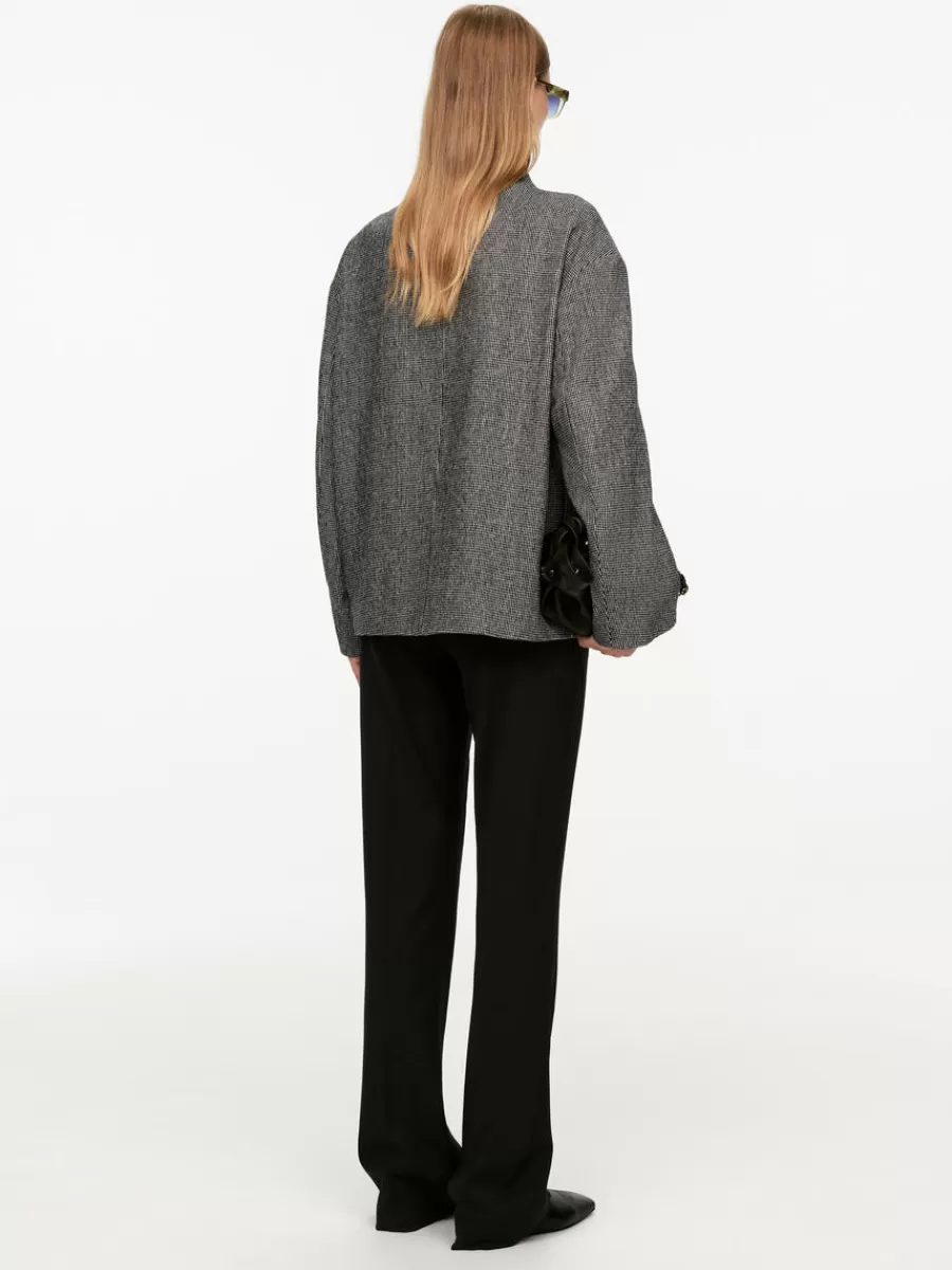 Manteaux Et Vestes-ARKET Veste en laine à col châle gris