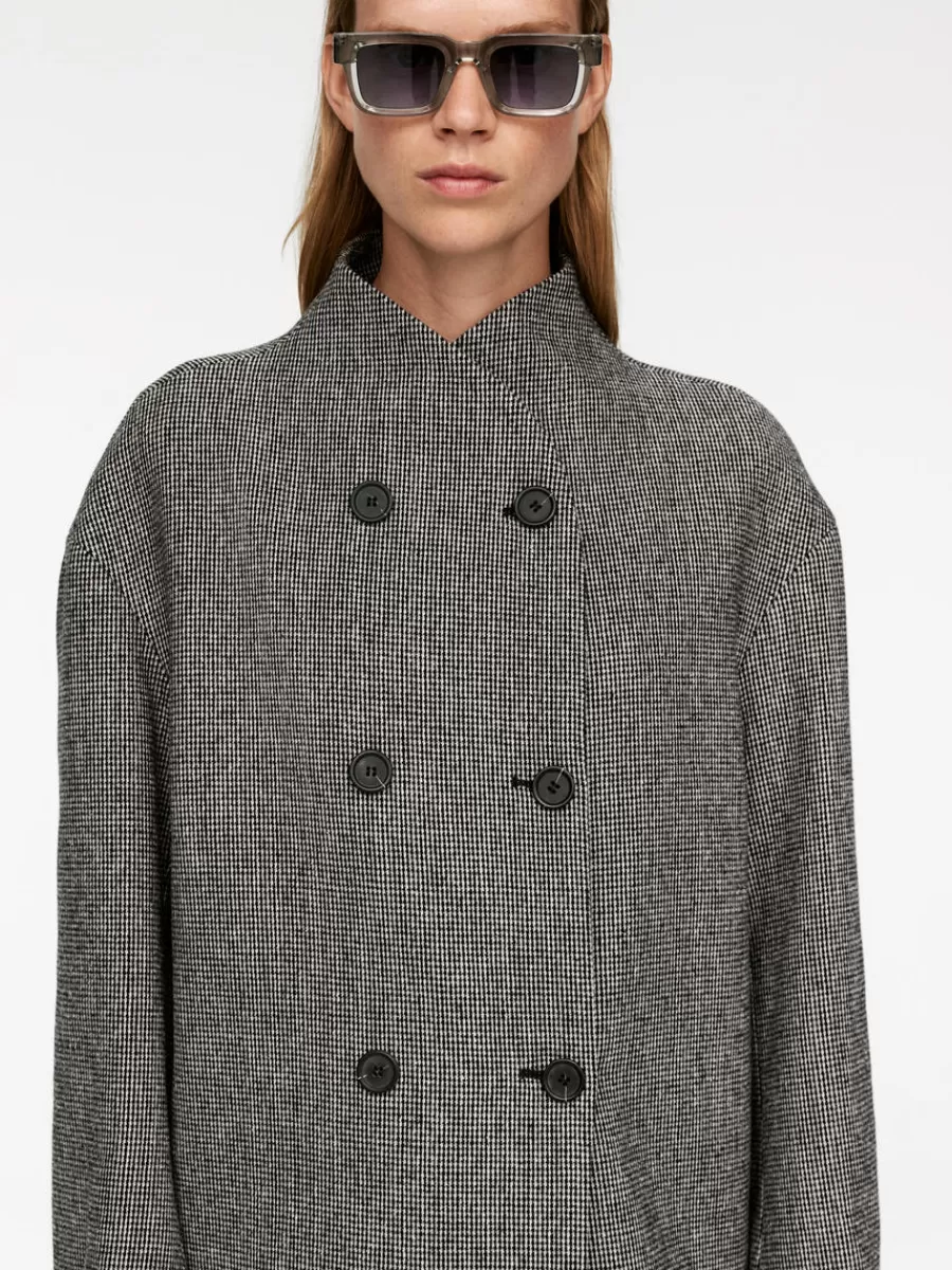 Manteaux Et Vestes-ARKET Veste en laine à col châle gris