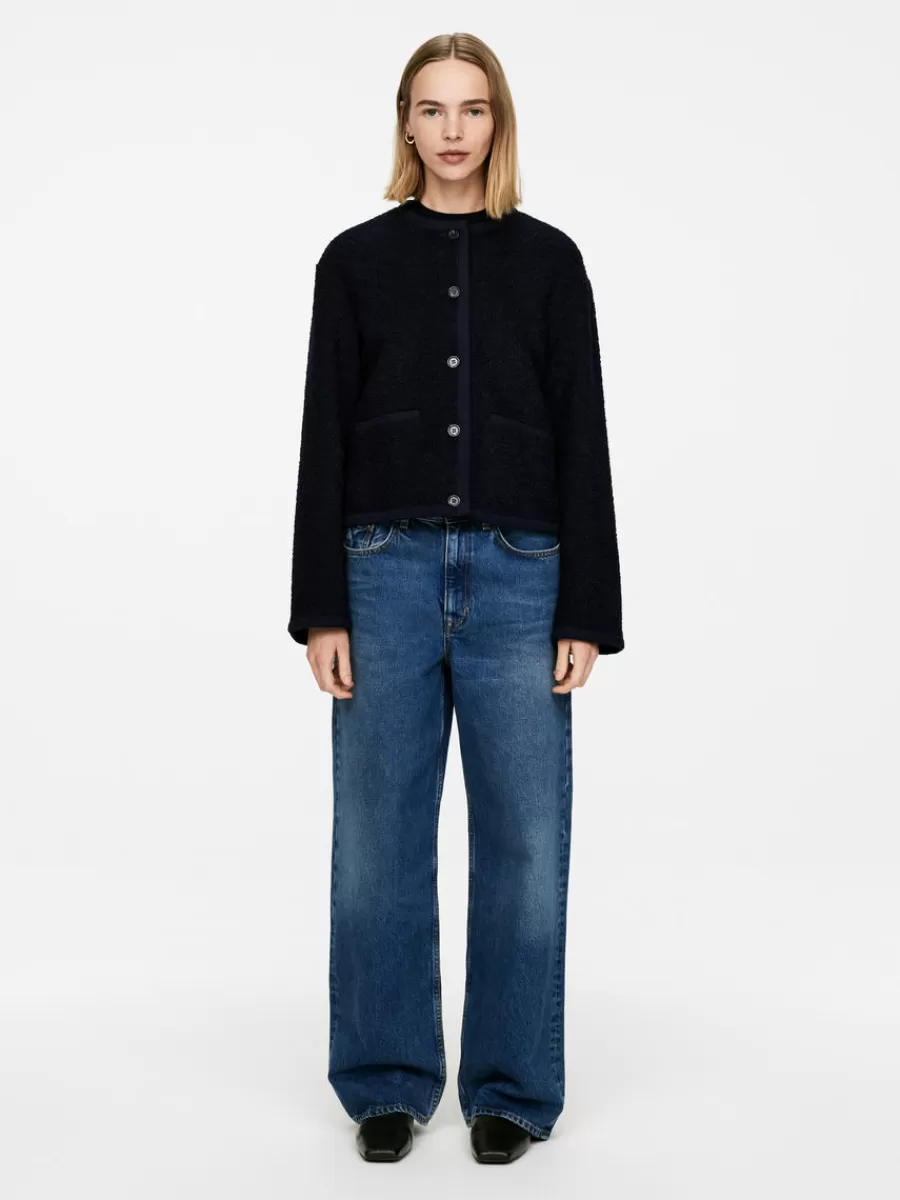 Blazers | Manteaux Et Vestes-ARKET Veste en laine et alpaga Bleu foncé
