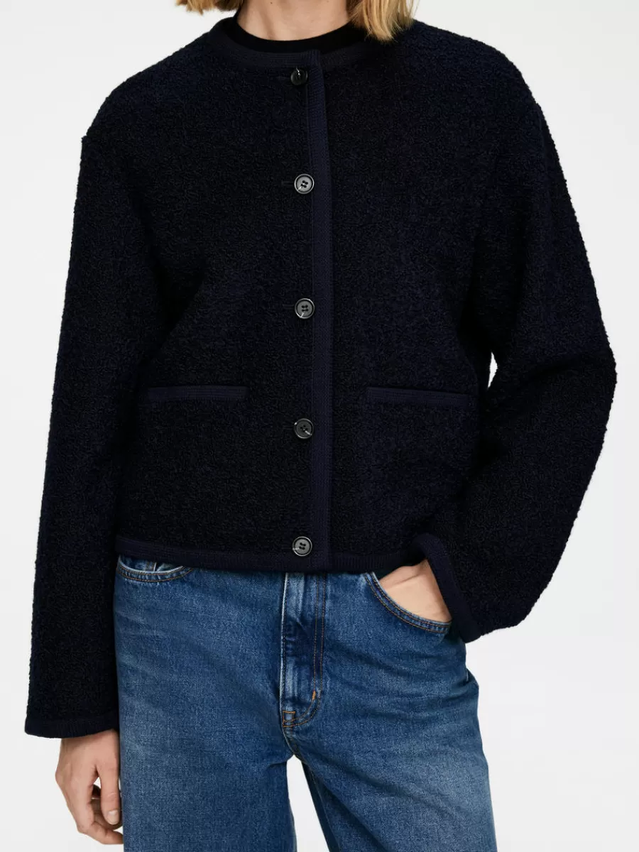 Blazers | Manteaux Et Vestes-ARKET Veste en laine et alpaga Bleu foncé