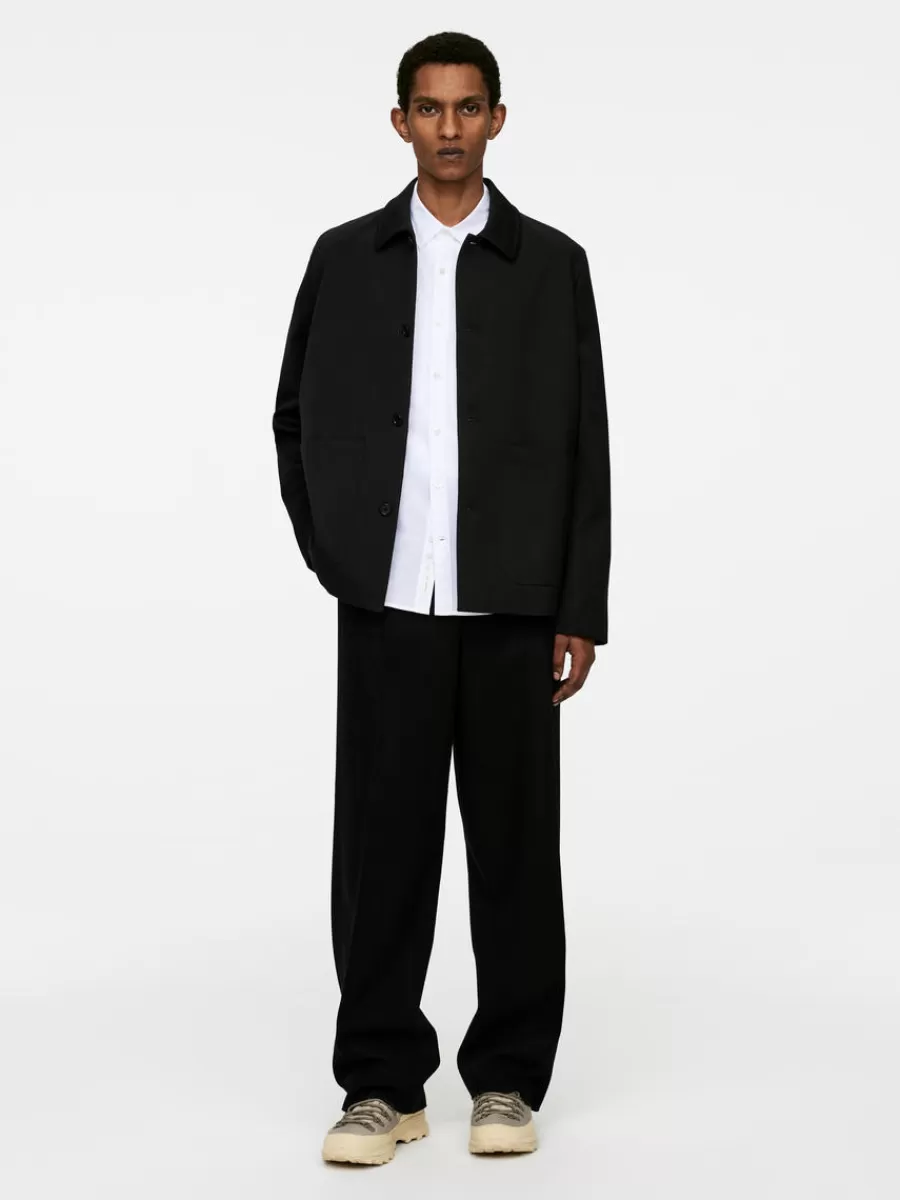 Costumes-ARKET Veste en laine et coton Noir