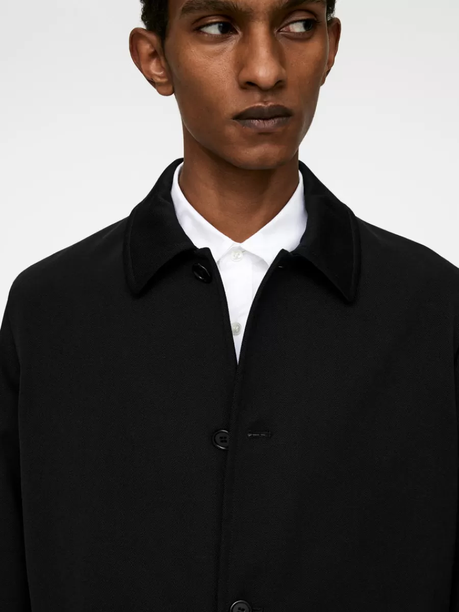 Costumes-ARKET Veste en laine et coton Noir