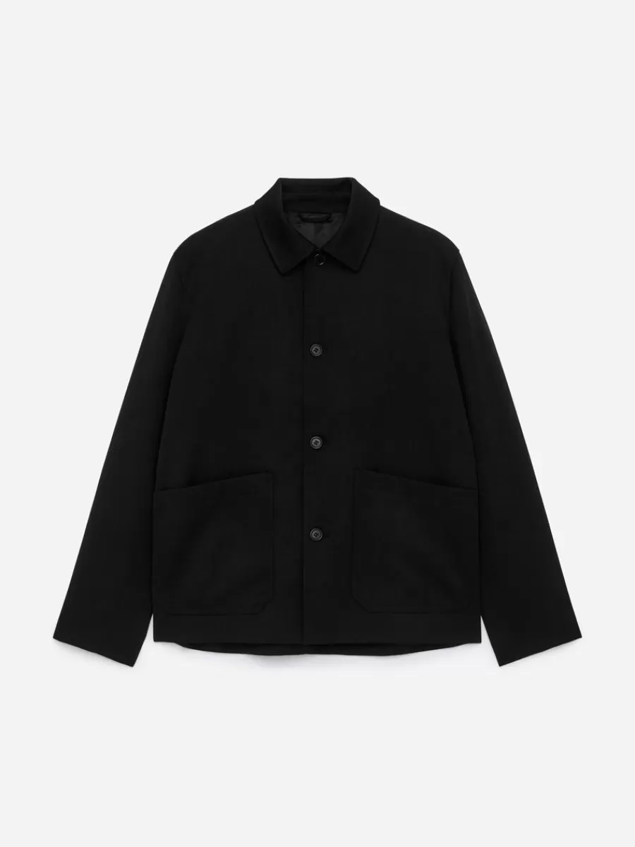Costumes-ARKET Veste en laine et coton Noir