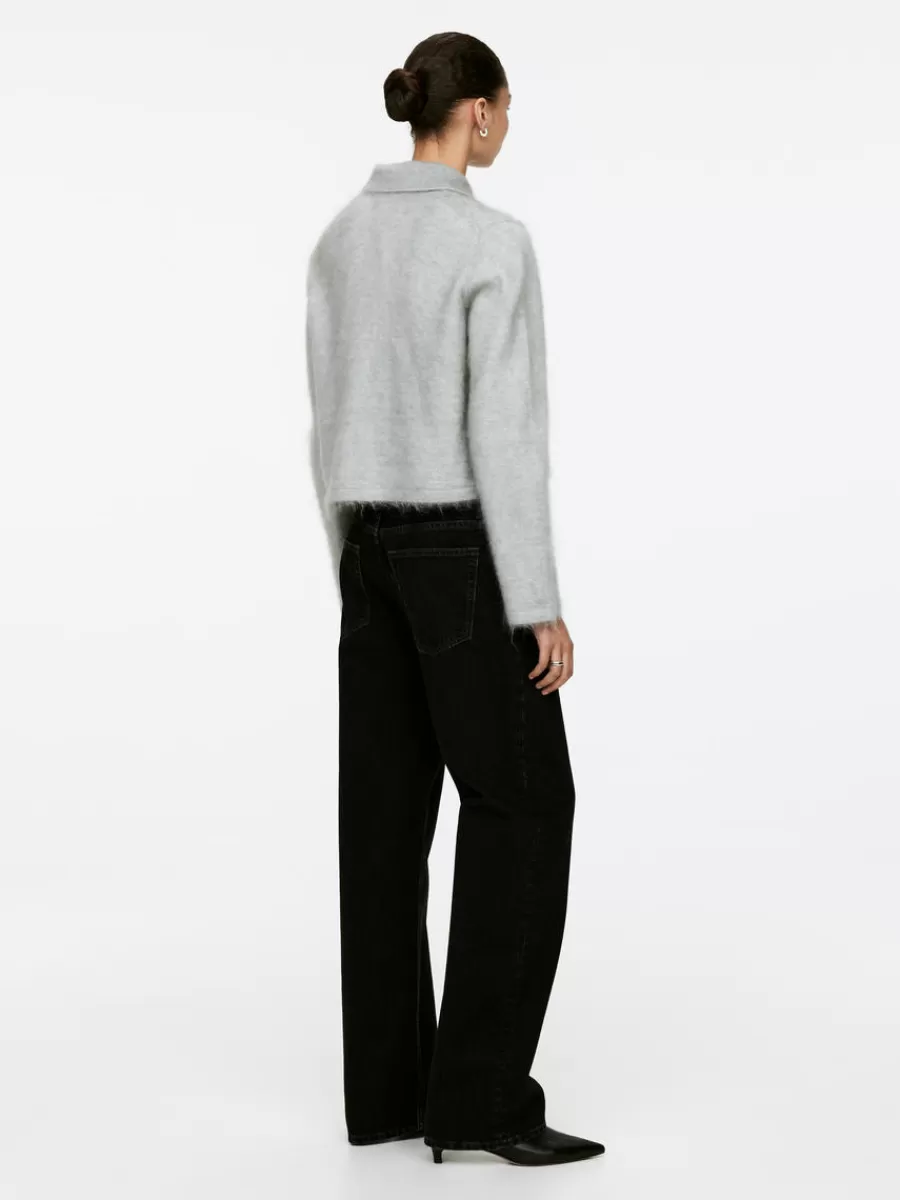 Manteaux Et Vestes-ARKET Veste en laine mohair gris