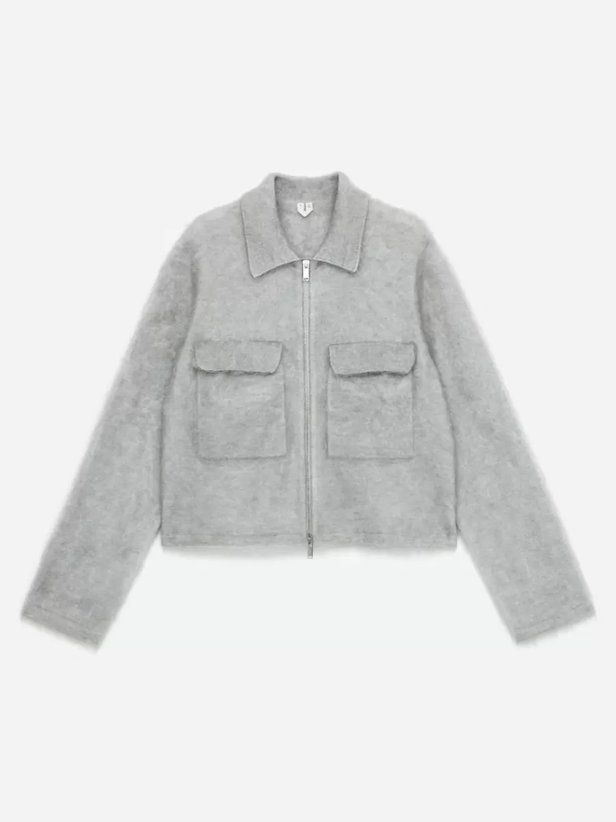 Manteaux Et Vestes-ARKET Veste en laine mohair gris