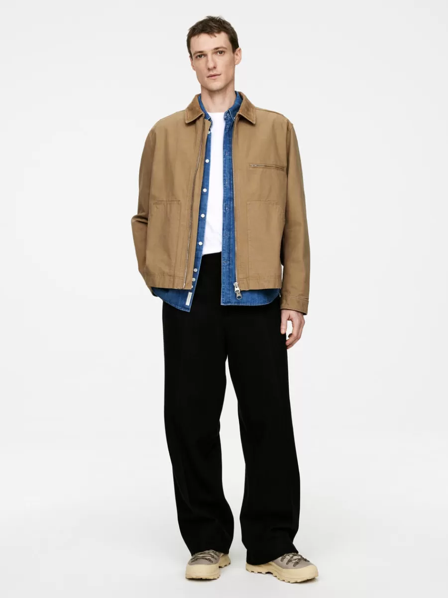 Manteaux Et Vestes-ARKET Veste en toile de coton Beige