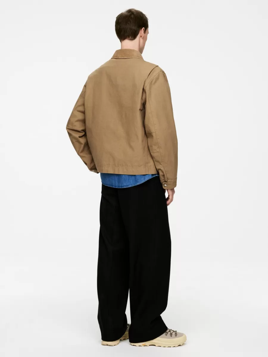 Manteaux Et Vestes-ARKET Veste en toile de coton Beige