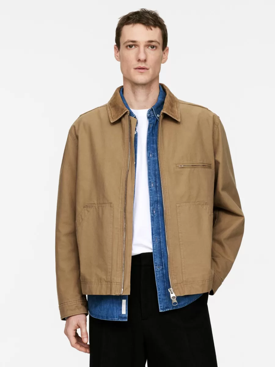 Manteaux Et Vestes-ARKET Veste en toile de coton Beige