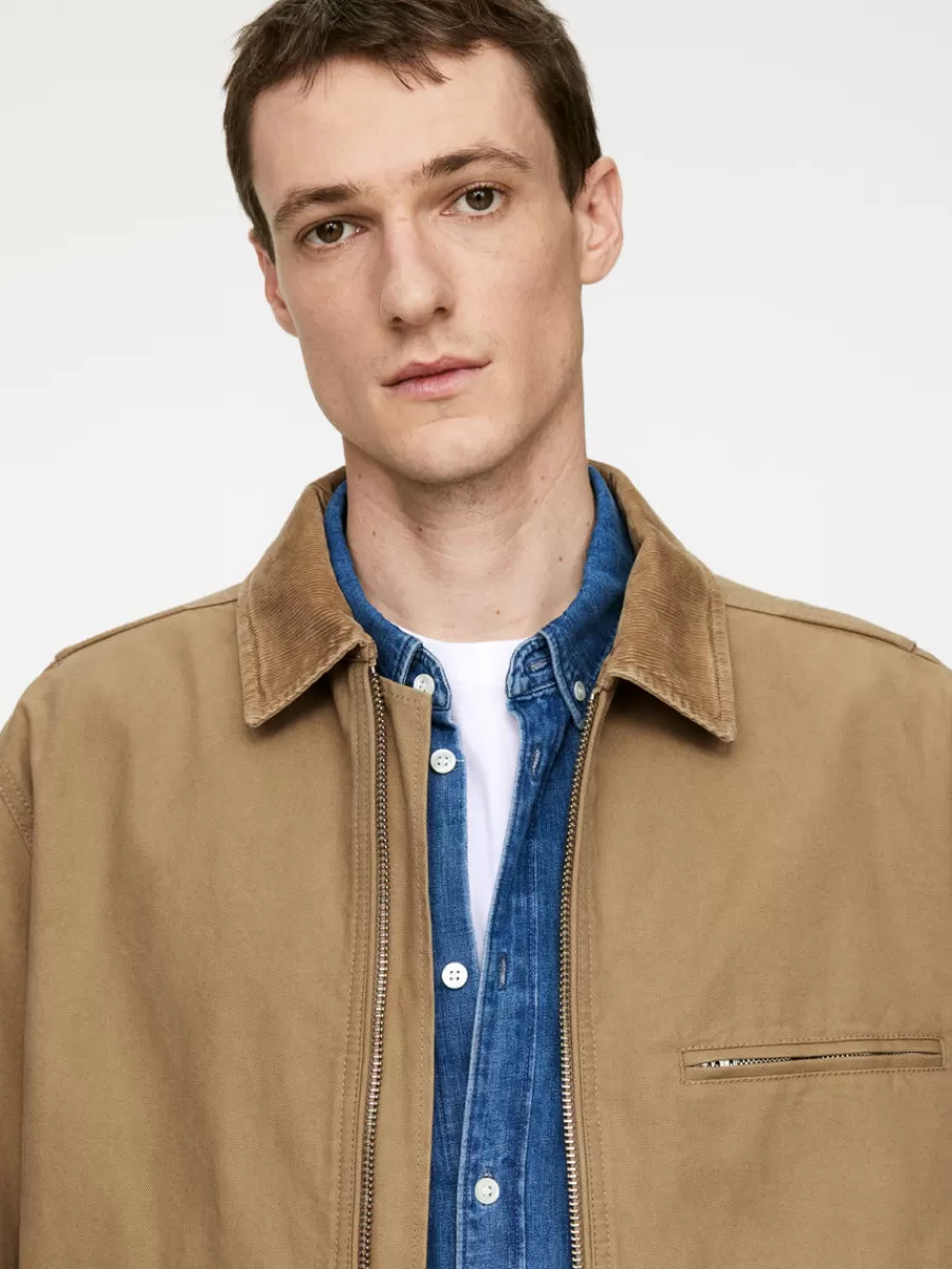 Manteaux Et Vestes-ARKET Veste en toile de coton Beige