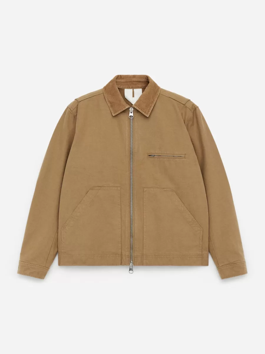 Manteaux Et Vestes-ARKET Veste en toile de coton Beige