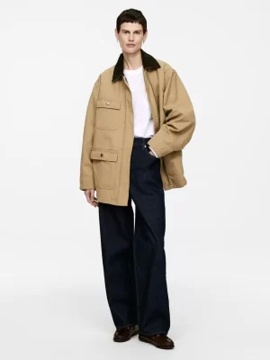 Manteaux Et Vestes-ARKET Veste en toile doublée Beige