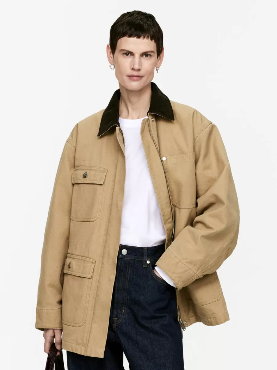 Manteaux Et Vestes-ARKET Veste en toile doublée Beige