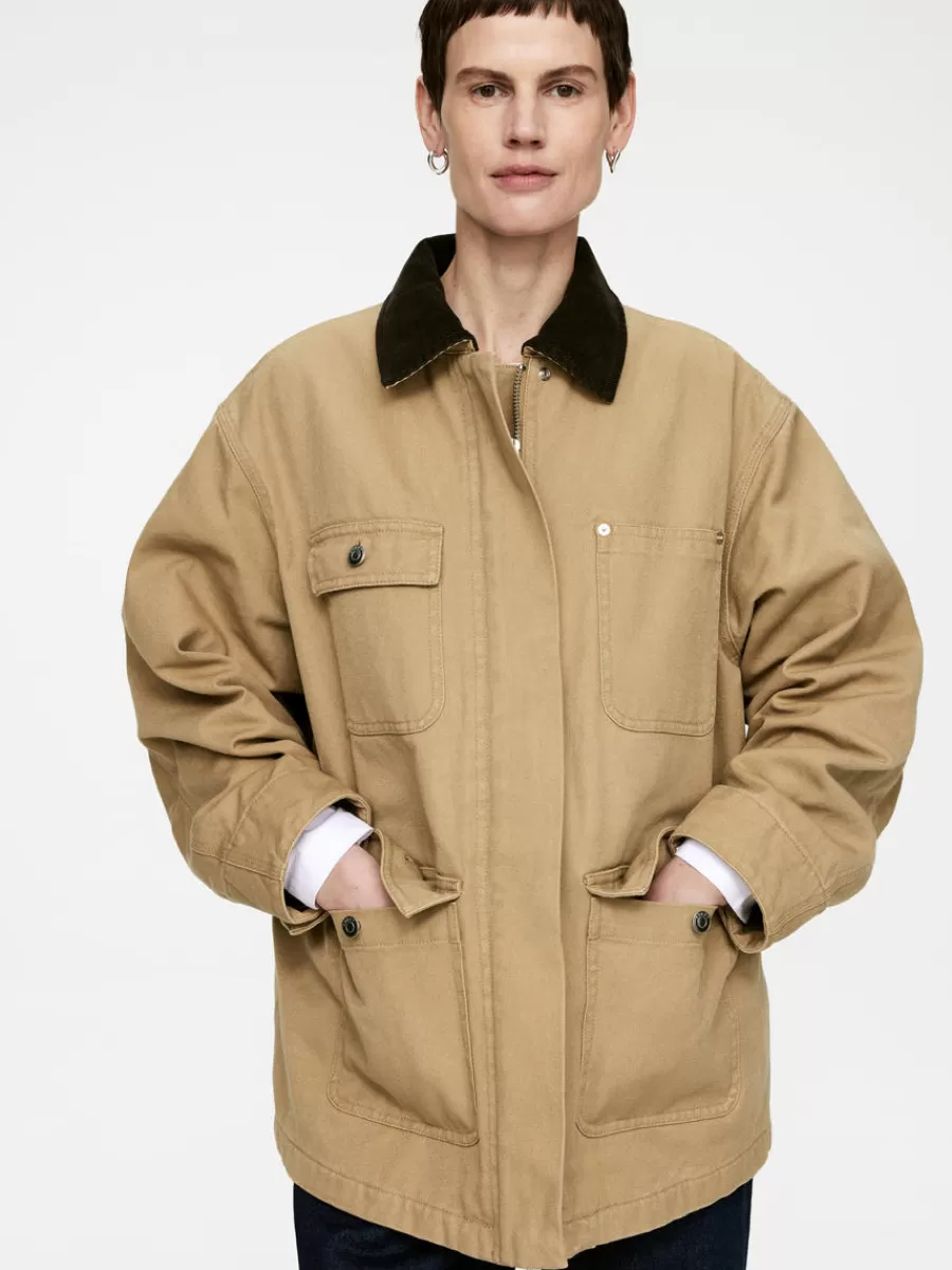 Manteaux Et Vestes-ARKET Veste en toile doublée Beige