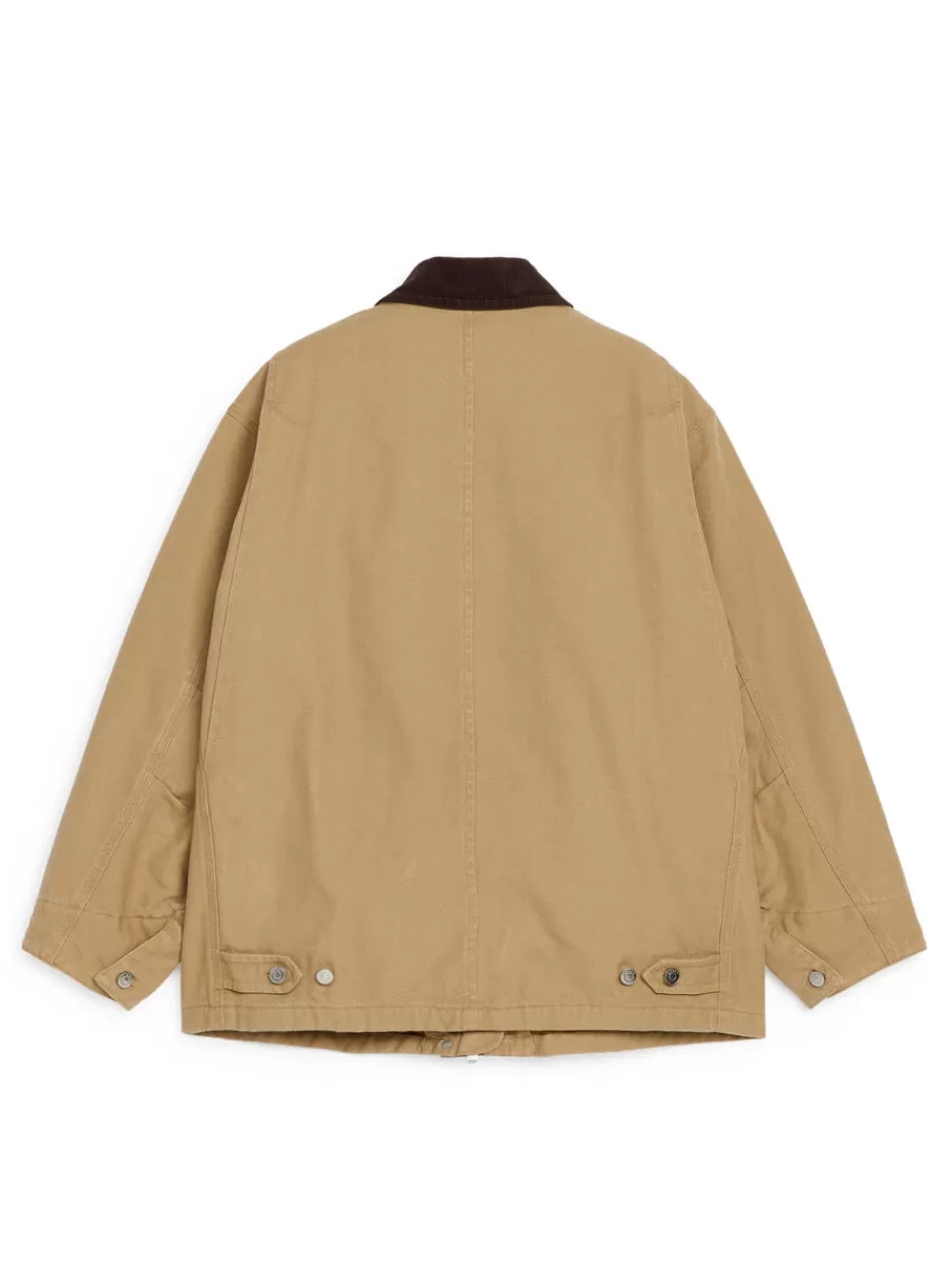 Manteaux Et Vestes-ARKET Veste en toile doublée Beige
