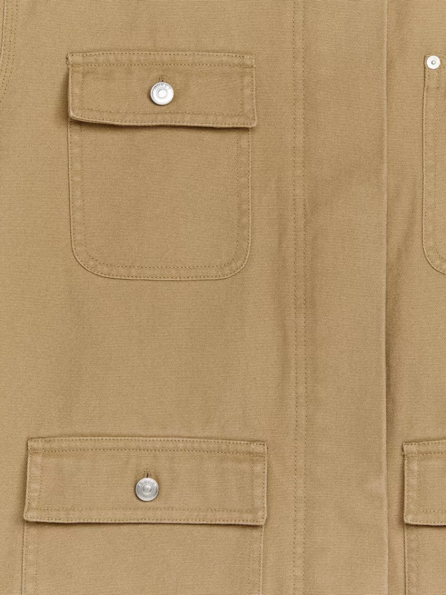 Manteaux Et Vestes-ARKET Veste en toile doublée Beige