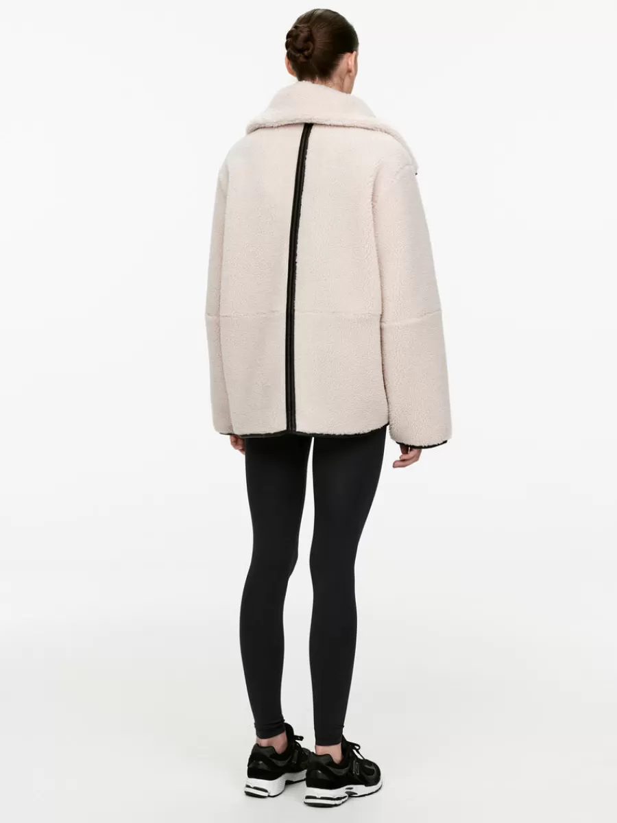 Vêtements De Sport | Manteaux Et Vestes-ARKET Veste en velours avec détails en cuir Beige clair/noir