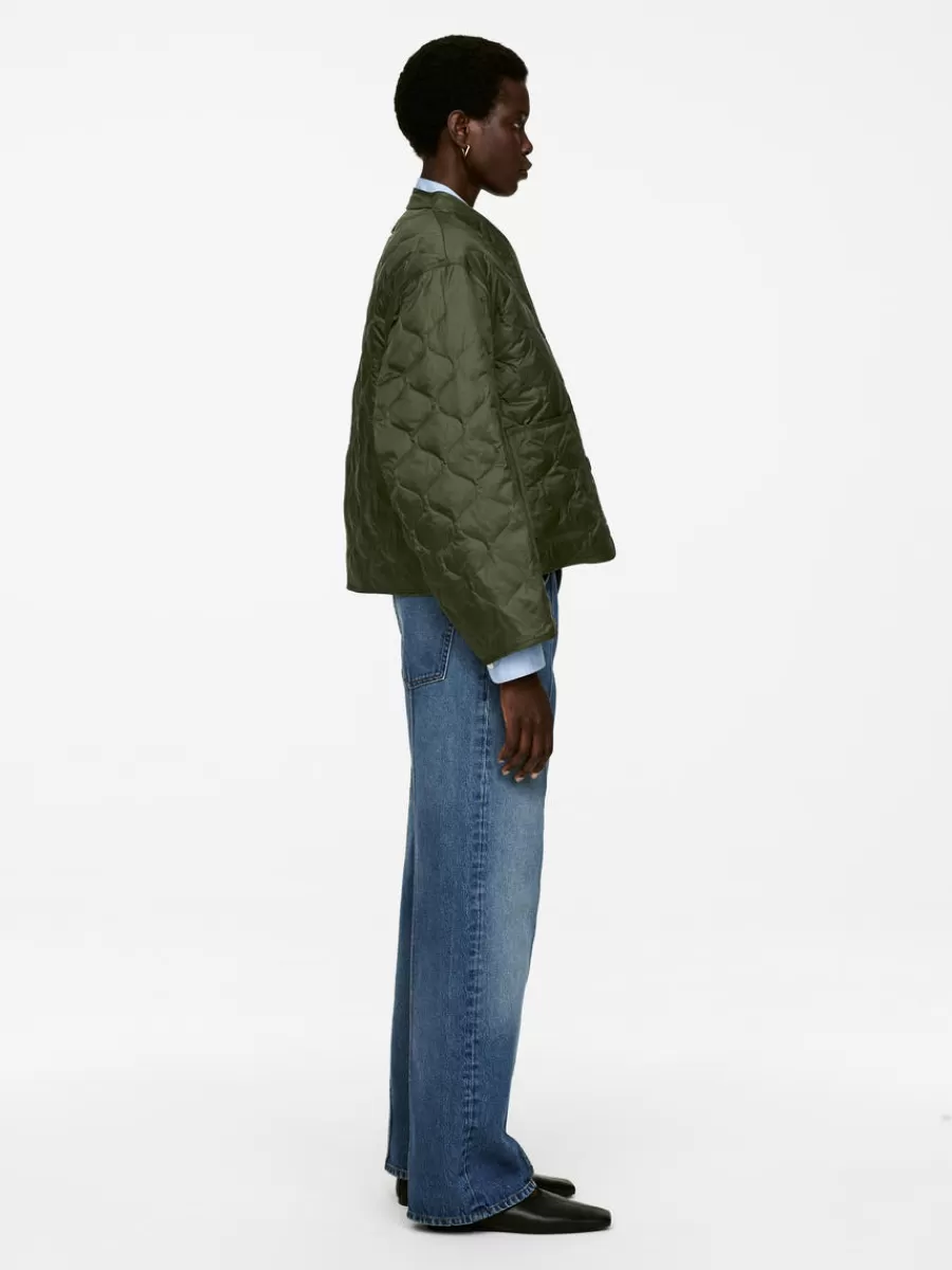 Manteaux Et Vestes-ARKET Veste matelassée 2 en 1 Upcycled Down Vert kaki
