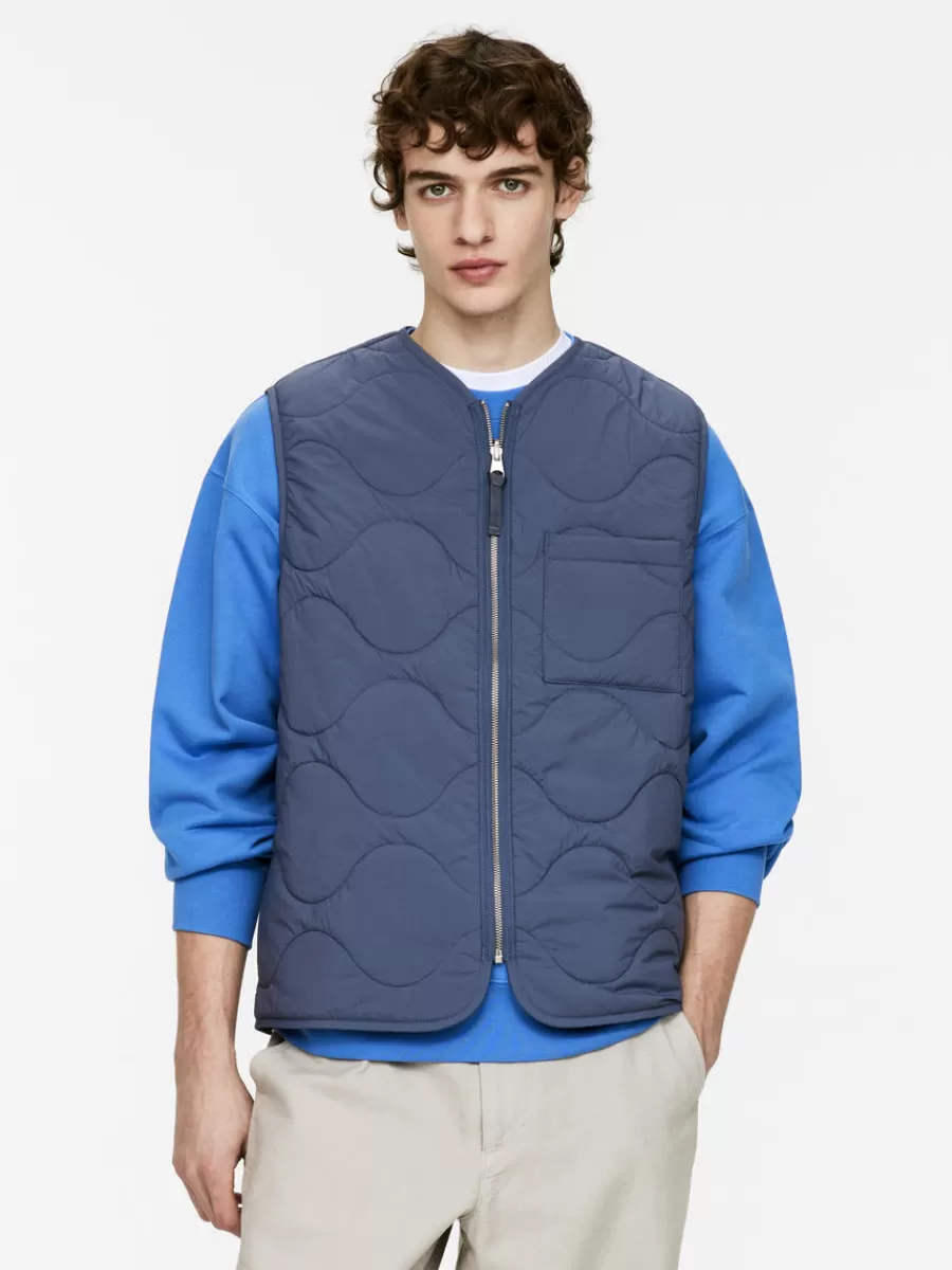 Manteaux Et Vestes-ARKET Veste matelassée sans manches 2-en-1 Bleu