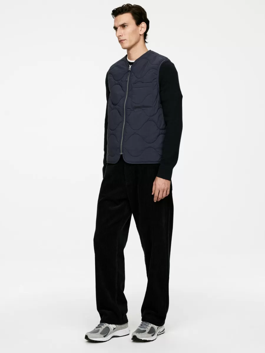Manteaux Et Vestes-ARKET Veste matelassée sans manches 2-en-1 Bleu foncé