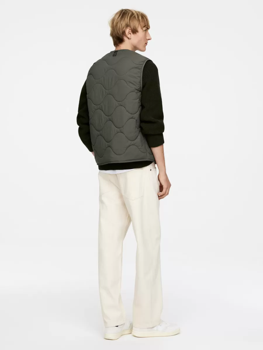 Manteaux Et Vestes-ARKET Veste matelassée sans manches 2-en-1 Vert