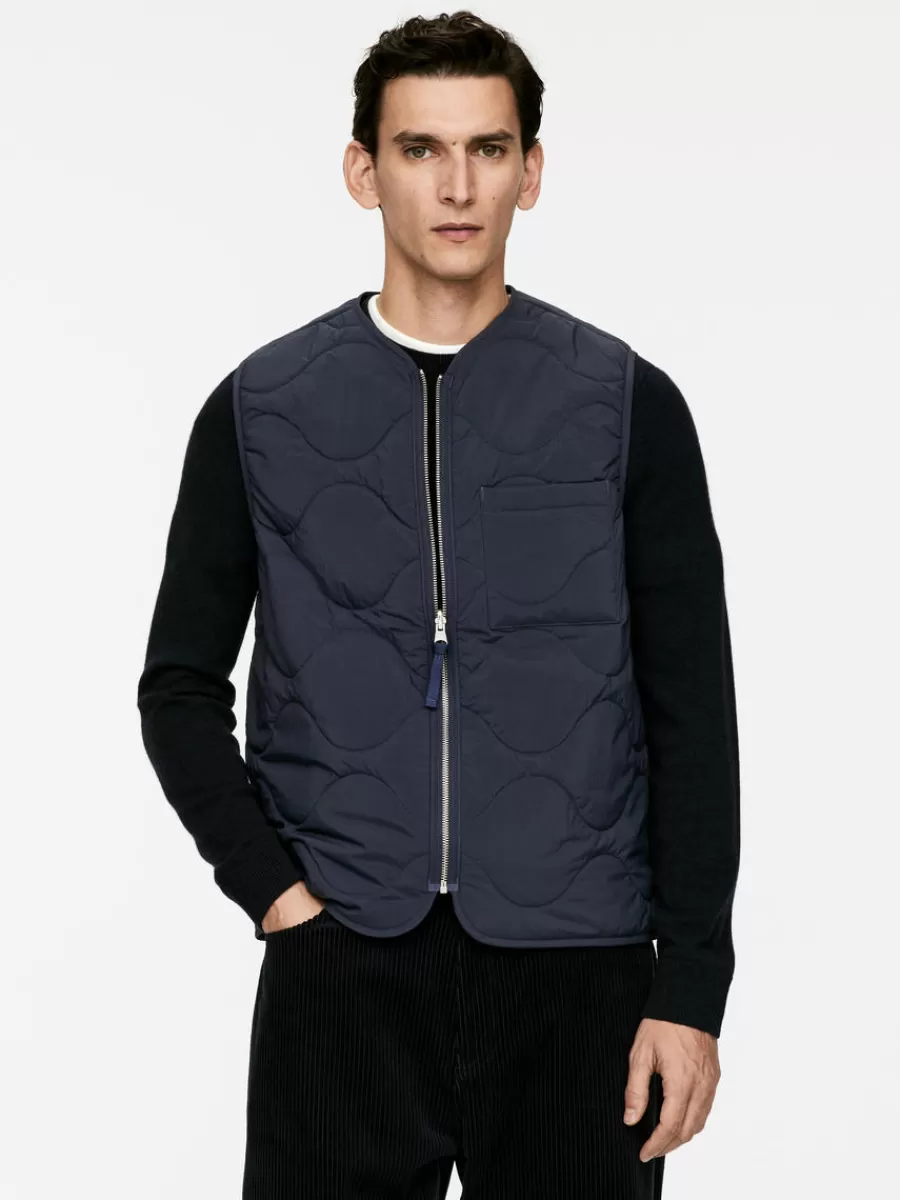 Manteaux Et Vestes-ARKET Veste matelassée sans manches 2-en-1 Bleu foncé