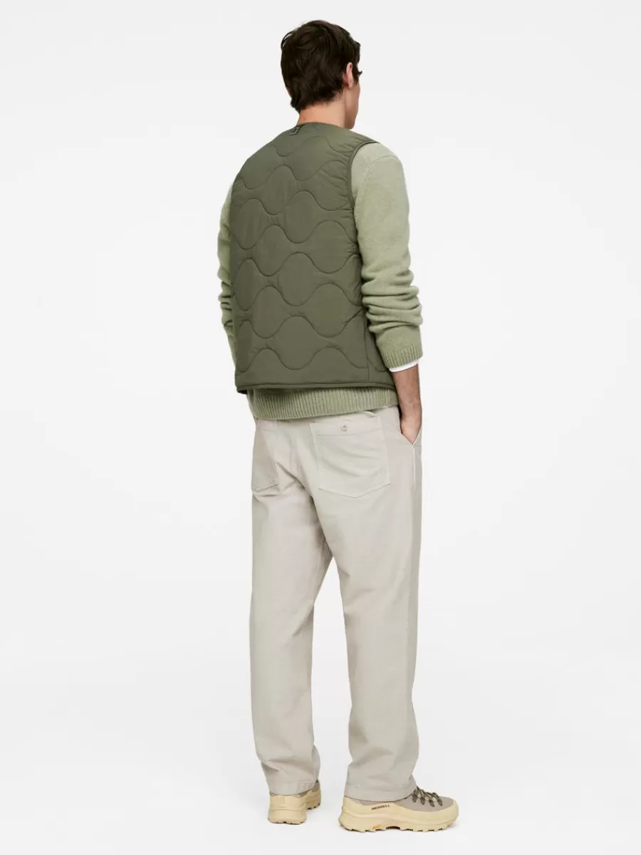 Manteaux Et Vestes-ARKET Veste matelassée sans manches 2-en-1 Vert