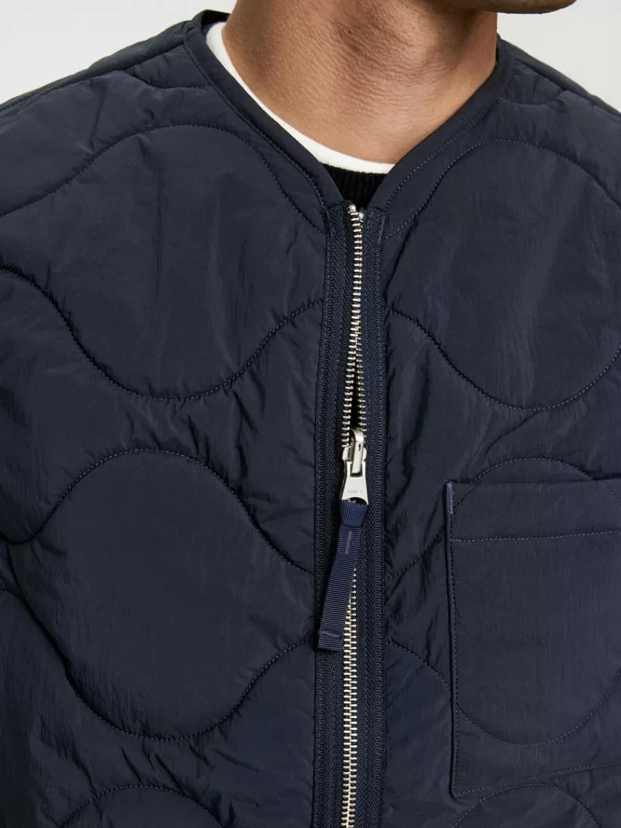 Manteaux Et Vestes-ARKET Veste matelassée sans manches 2-en-1 Bleu foncé