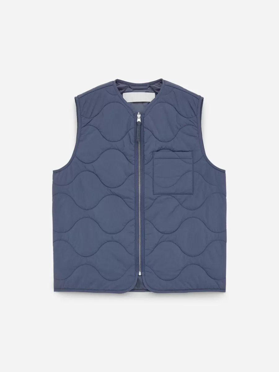Manteaux Et Vestes-ARKET Veste matelassée sans manches 2-en-1 Bleu