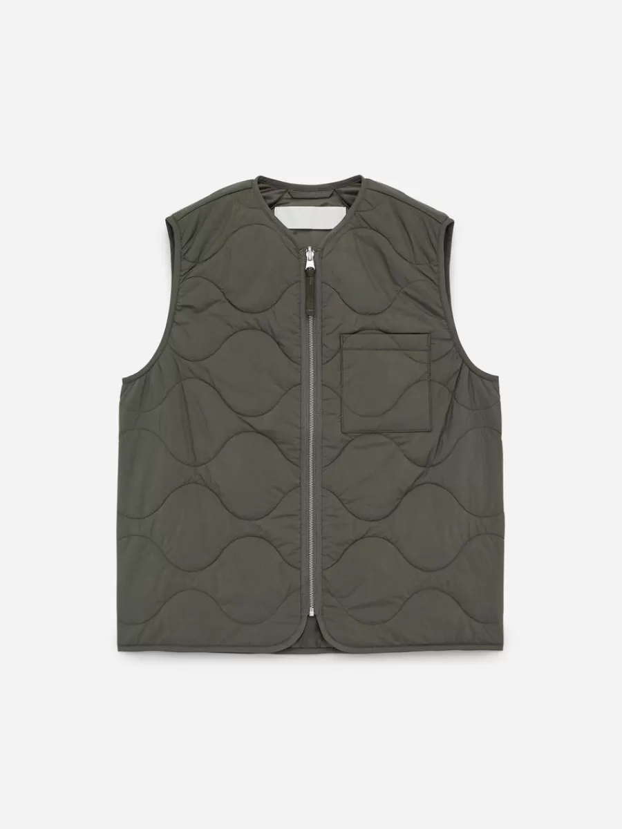 Manteaux Et Vestes-ARKET Veste matelassée sans manches 2-en-1 Vert