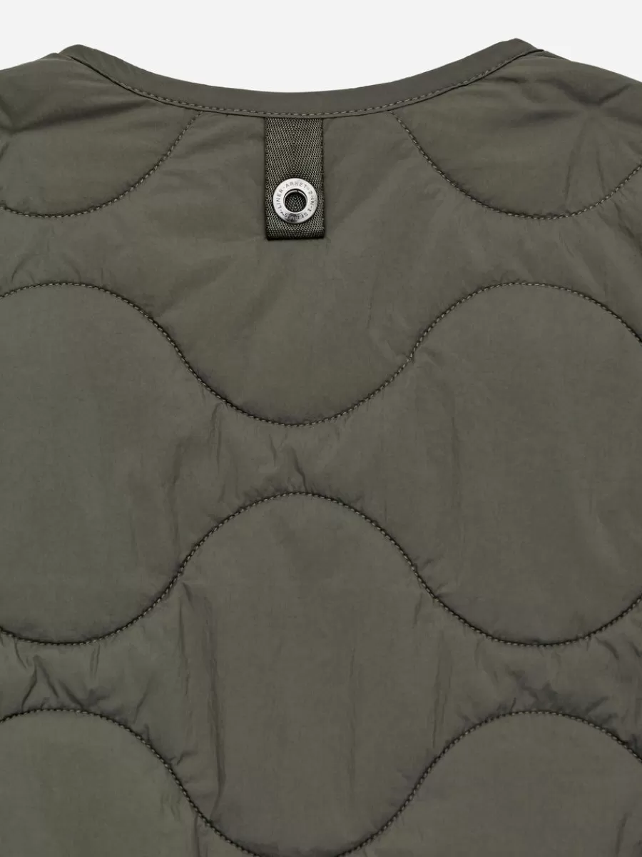 Manteaux Et Vestes-ARKET Veste matelassée sans manches 2-en-1 Vert