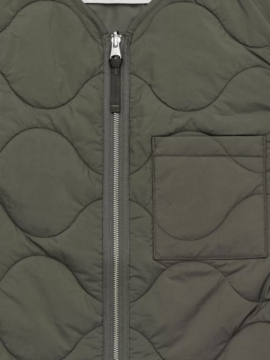 Manteaux Et Vestes-ARKET Veste matelassée sans manches 2-en-1 Vert