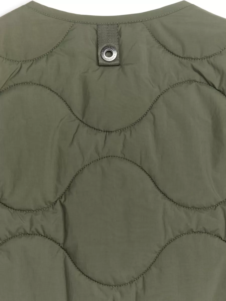 Manteaux Et Vestes-ARKET Veste matelassée sans manches 2-en-1 Vert