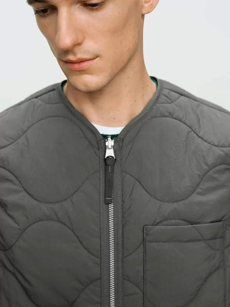 Manteaux Et Vestes-ARKET Veste matelassée sans manches 2-en-1 Vert