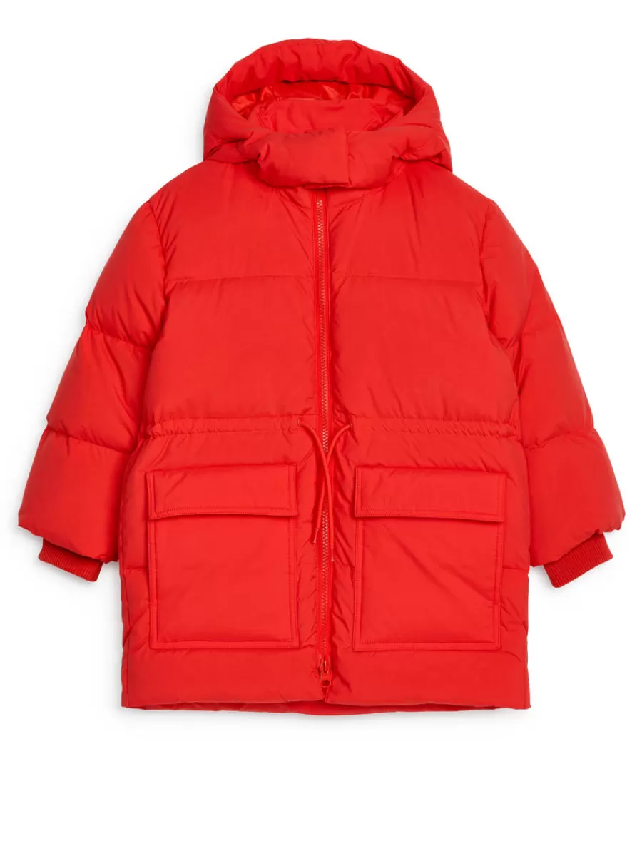 Manteaux Et Vestes-ARKET Veste Upcycled Down Rouge